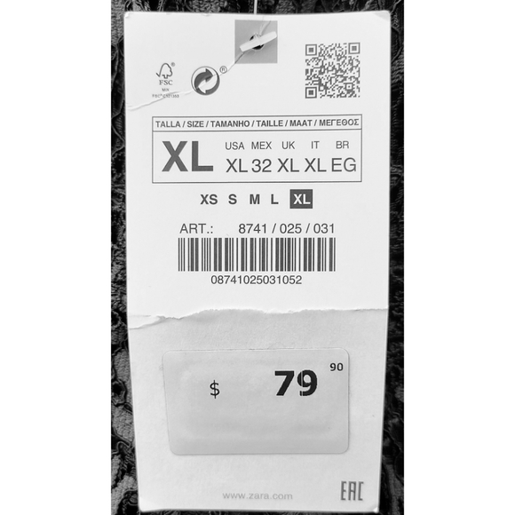 NWT Zara Lace Midi Pencil Dress, Size XL - Picture 9 of 15